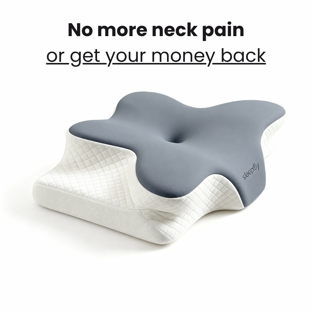 Sleepifly Pillow – Relieves Neck Pain, Reduces Snoring & Restores Deep Sleep