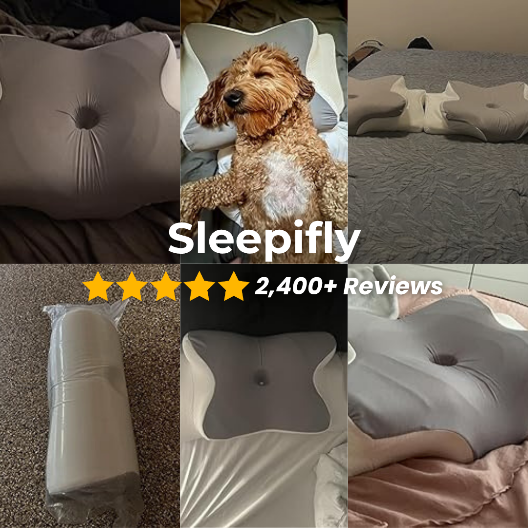 Sleepifly Pillow – Relieves Neck Pain, Reduces Snoring & Restores Deep Sleep